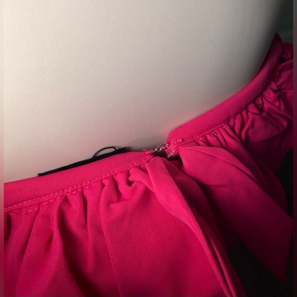 SHEIN Strapless Pink Ruffle Dress - Picture 12 of 12